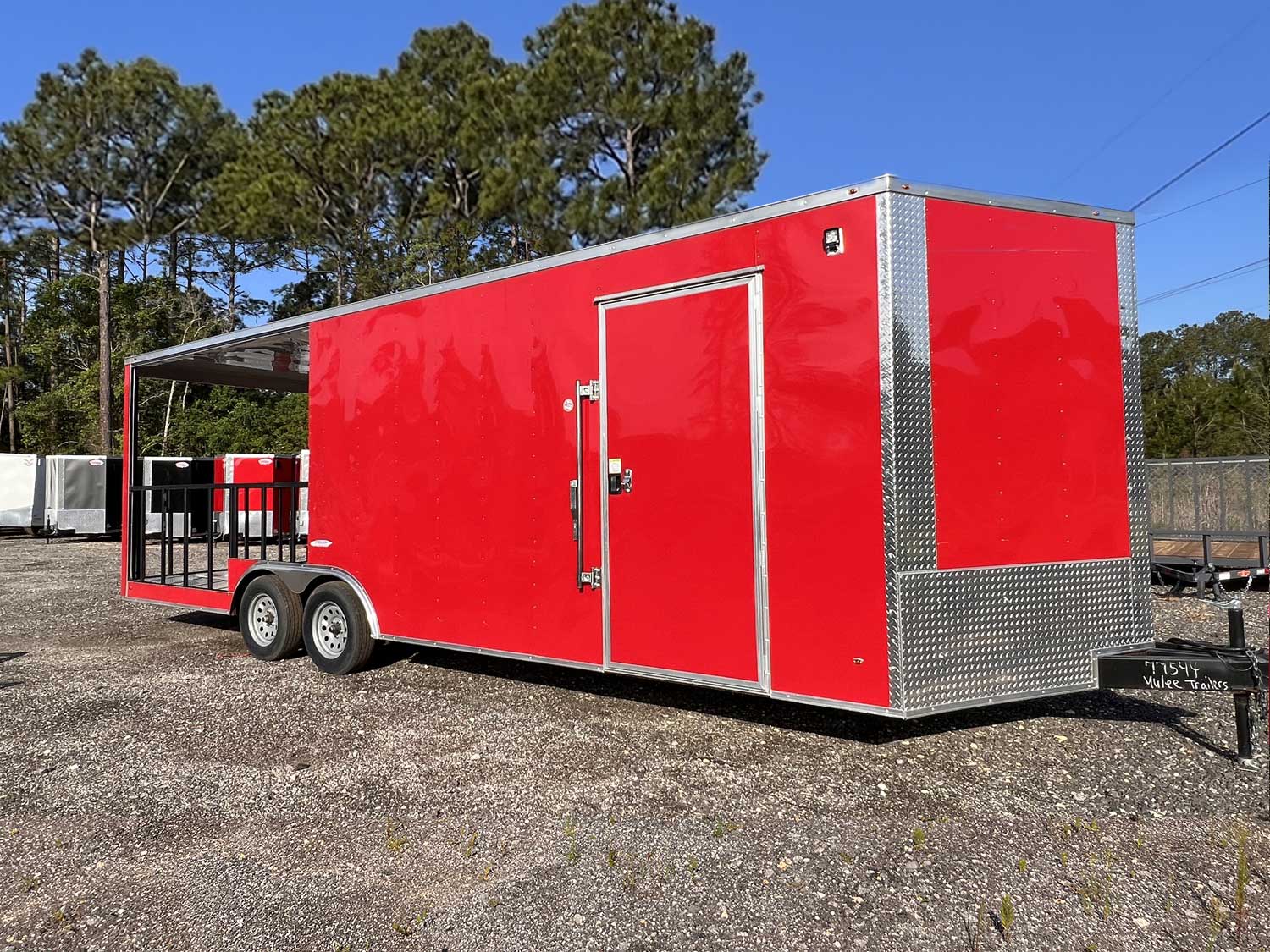 8.5X24 RED ENCLOSED TRAILER | TA-image